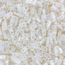 Miyuki quarter tila 5x1.2mm beads - Antique ivory pearl ceylon QTL-592